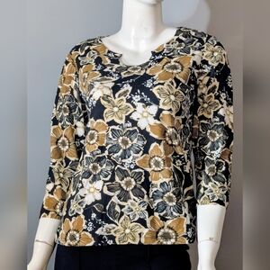 Floral Print Long Sleeve Top